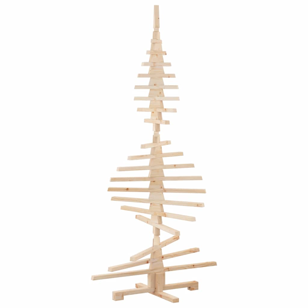 Arbre de Noël en bois pour décoration 180 cm bois massif de pin - XIOS