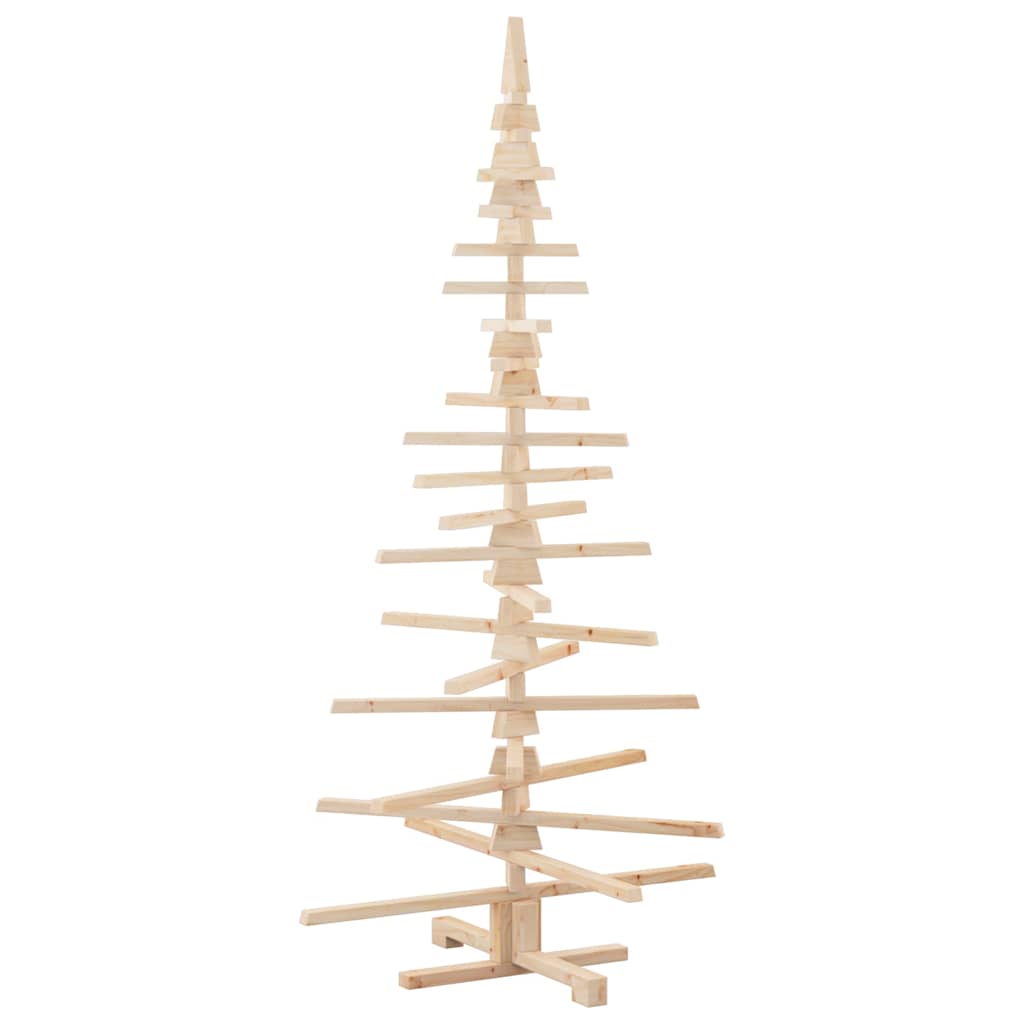 Arbre de Noël en bois pour décoration 180 cm bois massif de pin - XIOS