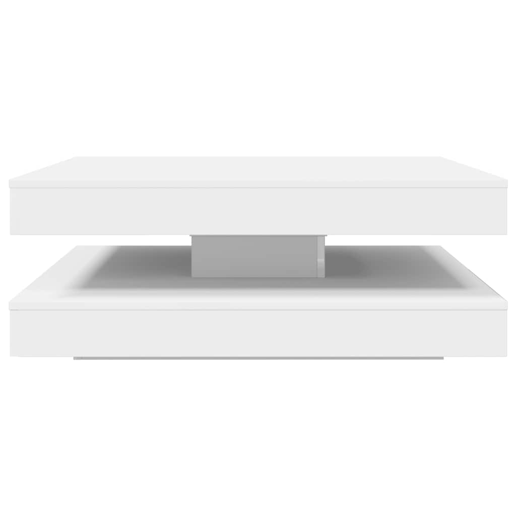 Table basse rotative à 360 degrés blanc 90x90x34,5 cm - XIOS