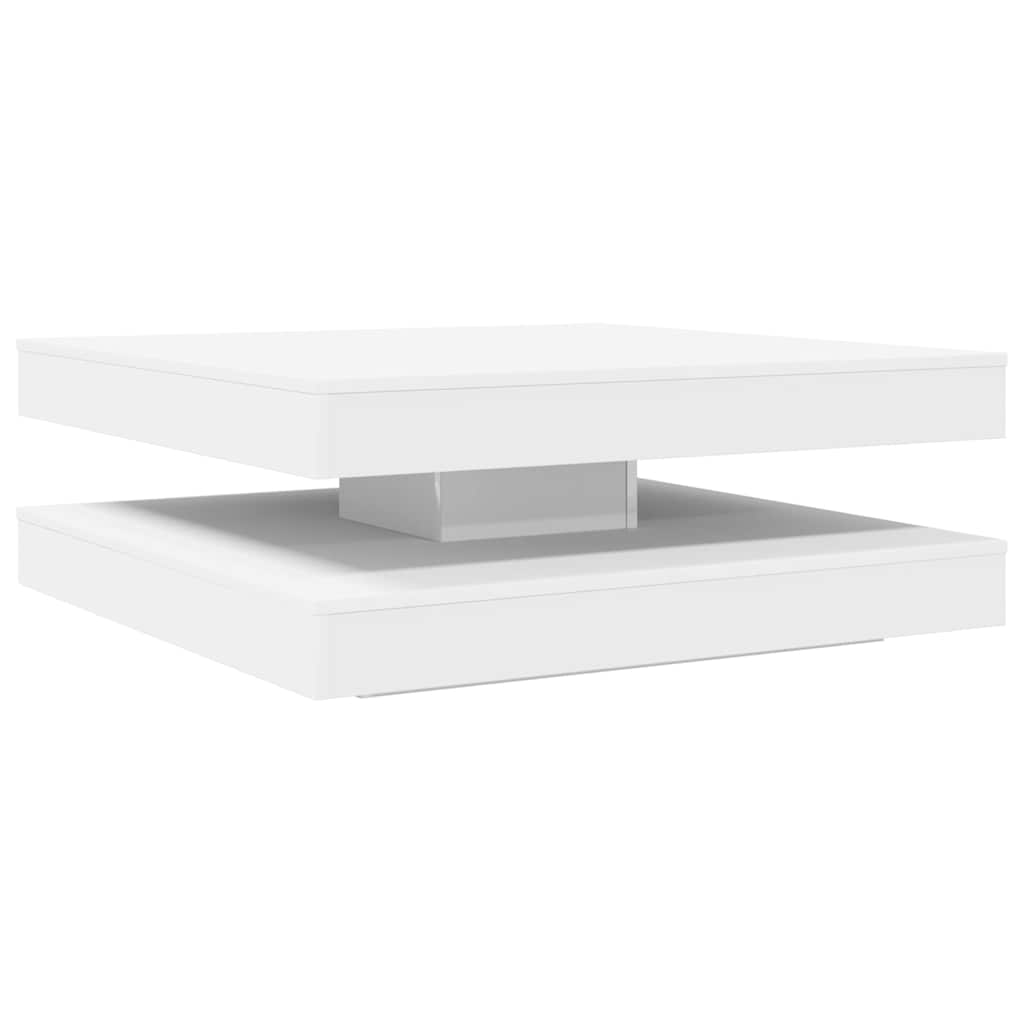 Table basse rotative à 360 degrés blanc 90x90x34,5 cm - XIOS