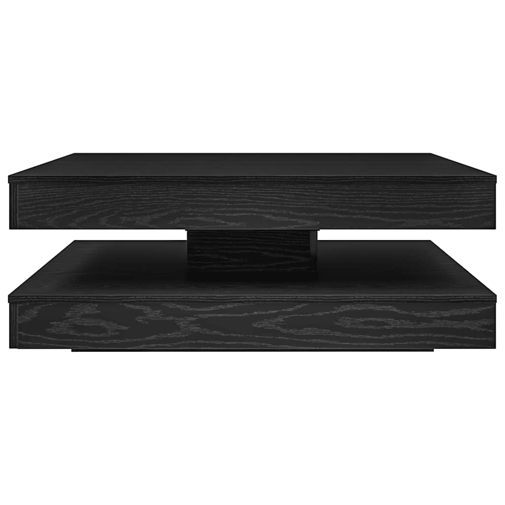 Table basse rotative à 360 degrés chêne noir 90x90x34,5 cm - XIOS