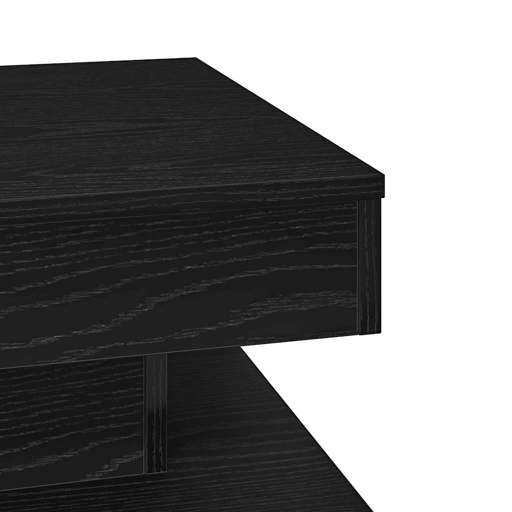 Table basse rotative à 360 degrés noir 50x50x34,5 cm - XIOS