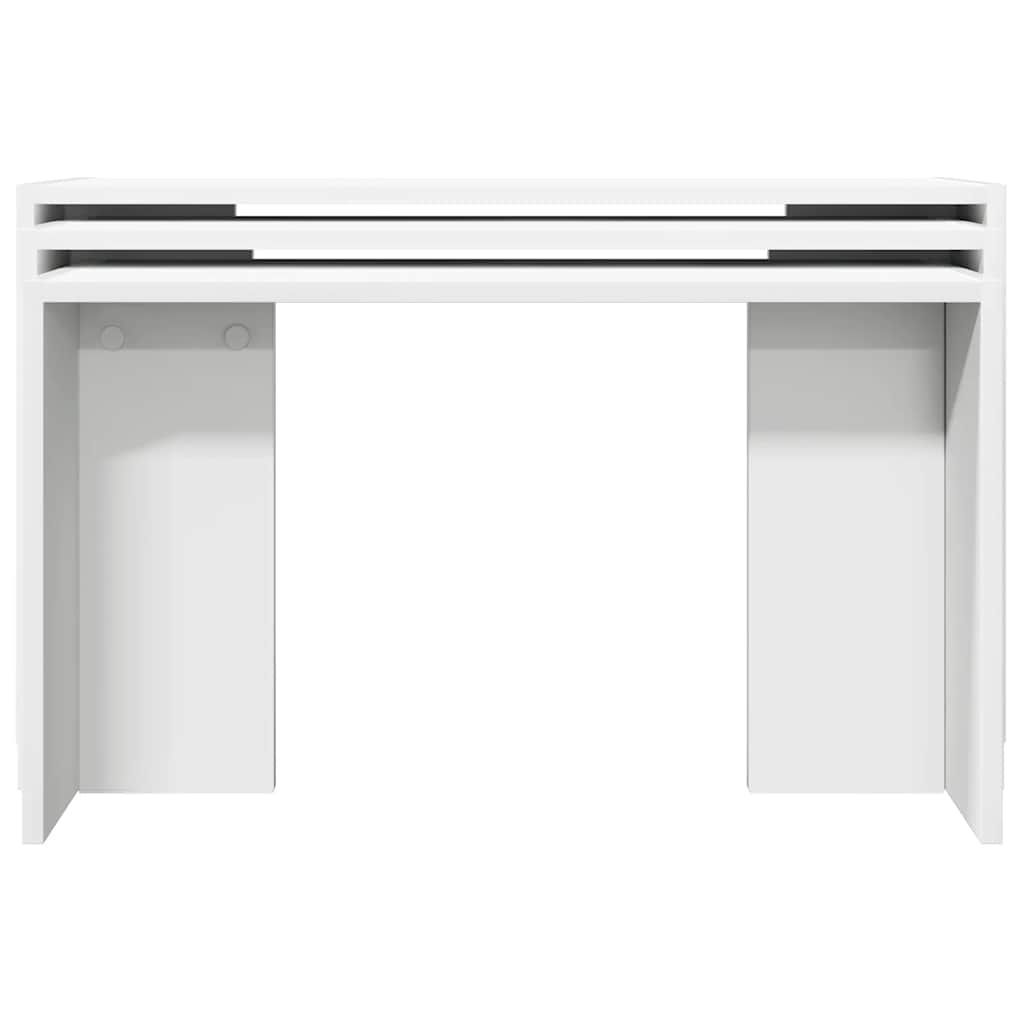 Tables gigognes 3 pcs blanc bois d'ingénierie - XIOS