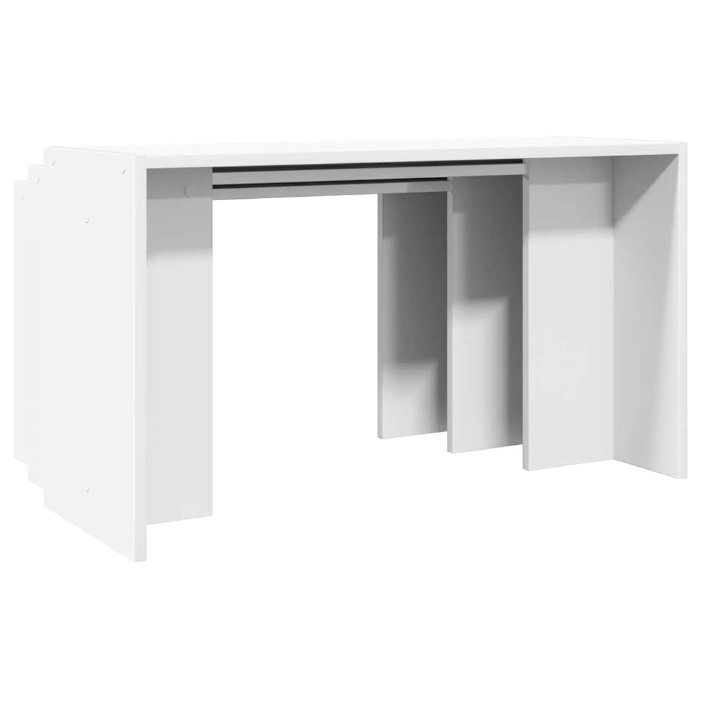 Tables gigognes 3 pcs blanc bois d'ingénierie - XIOS