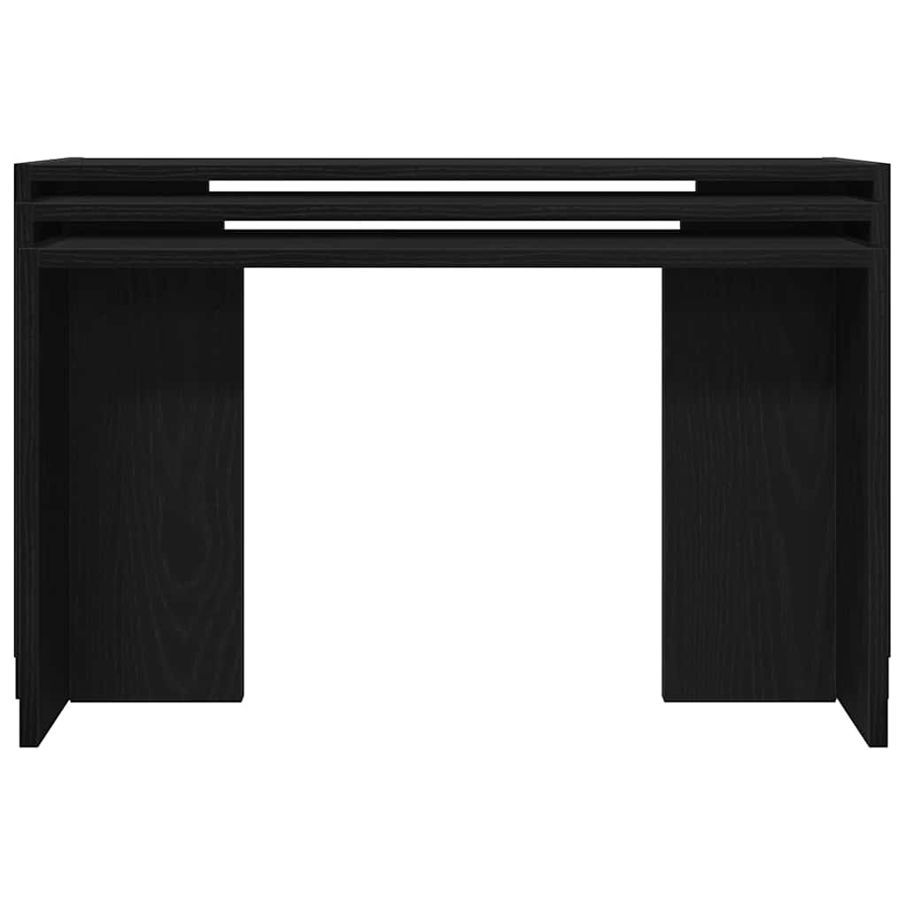 Tables gigognes 3 pcs noir bois d'ingénierie - XIOS