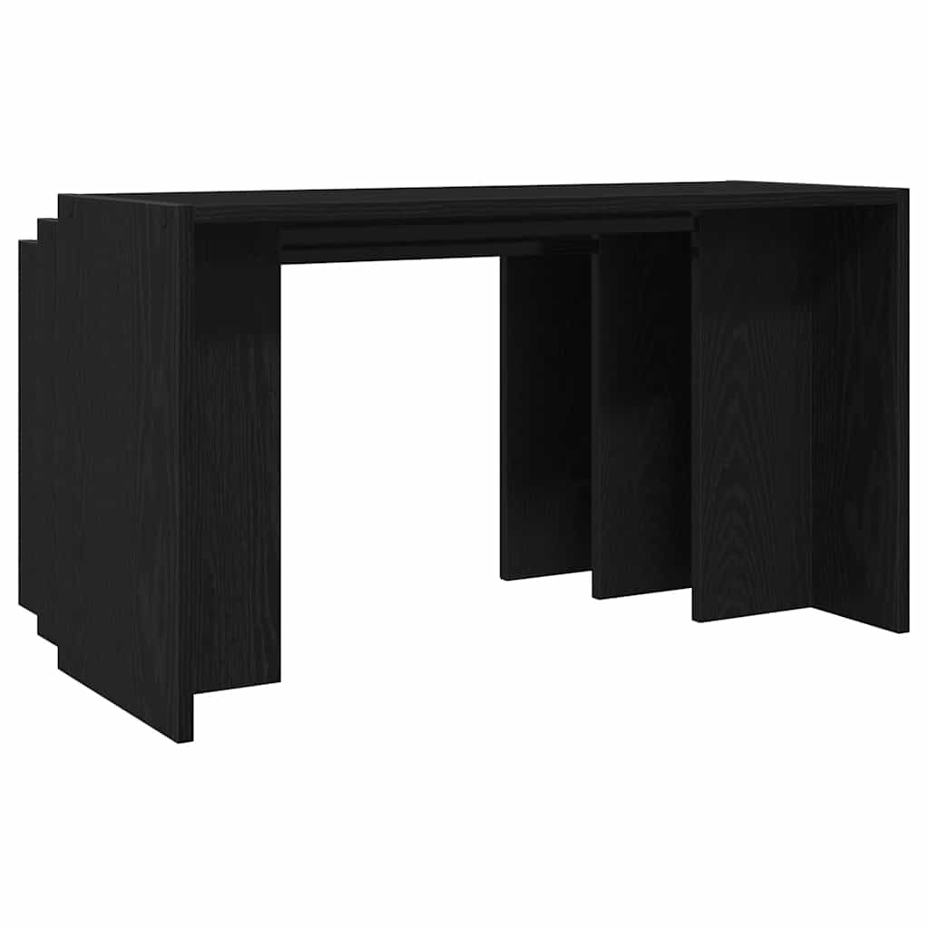 Tables gigognes 3 pcs noir bois d'ingénierie - XIOS