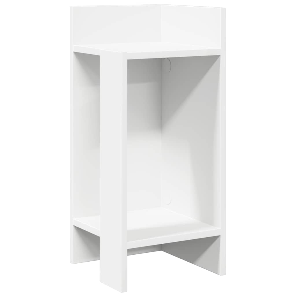 Tables d'appoint 2 pcs avec étagère blanc 25,5x27x60 cm - XIOS