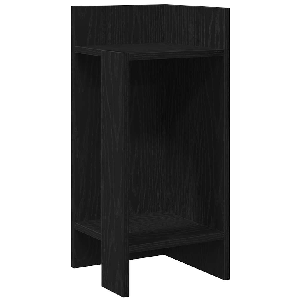 Table d'appoint avec étagère noir 25,5x27x60 cm - XIOS