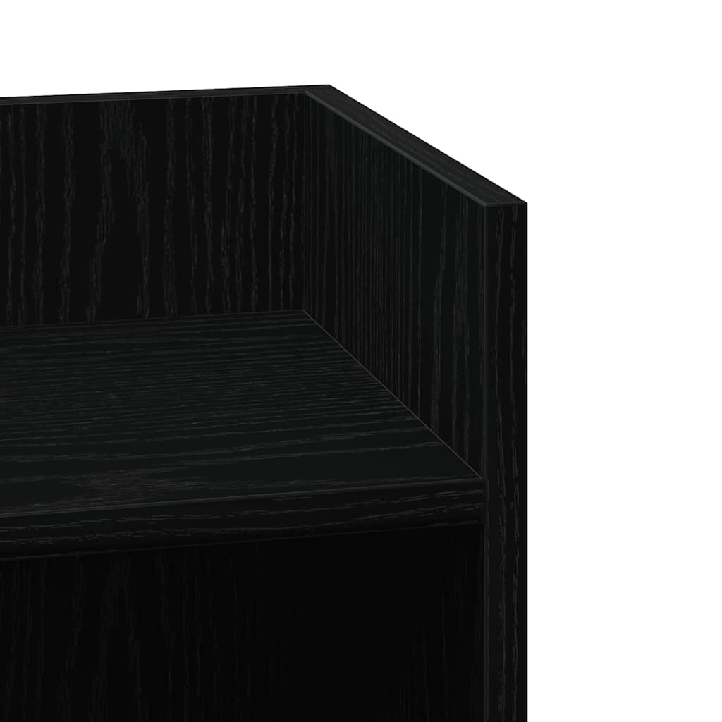 Tables d'appoint 2 pcs avec étagère noir 25,5x27x60 cm - XIOS
