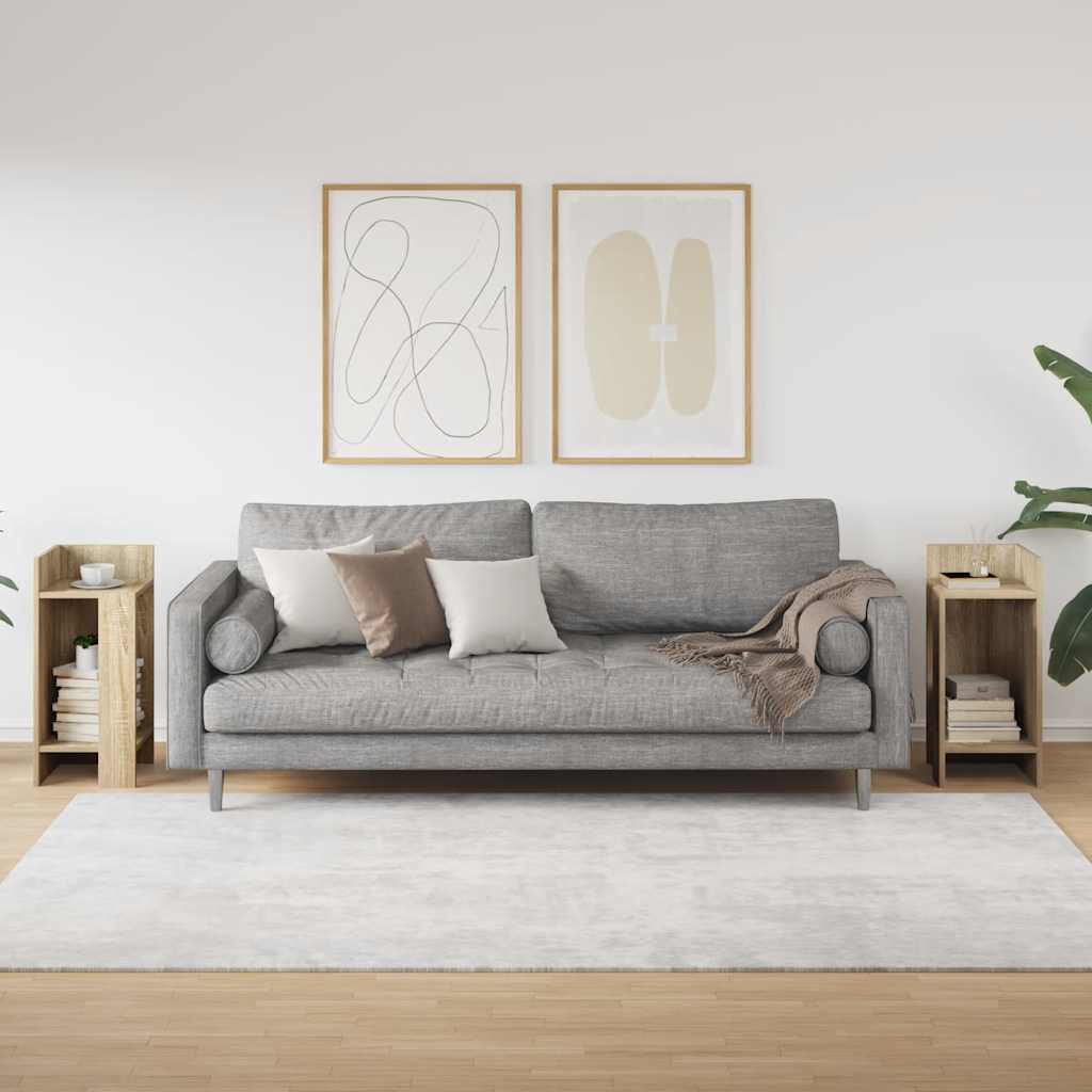 Tables d'appoint 2 pcs avec étagère chêne sonoma 25,5x27x60 cm - XIOS