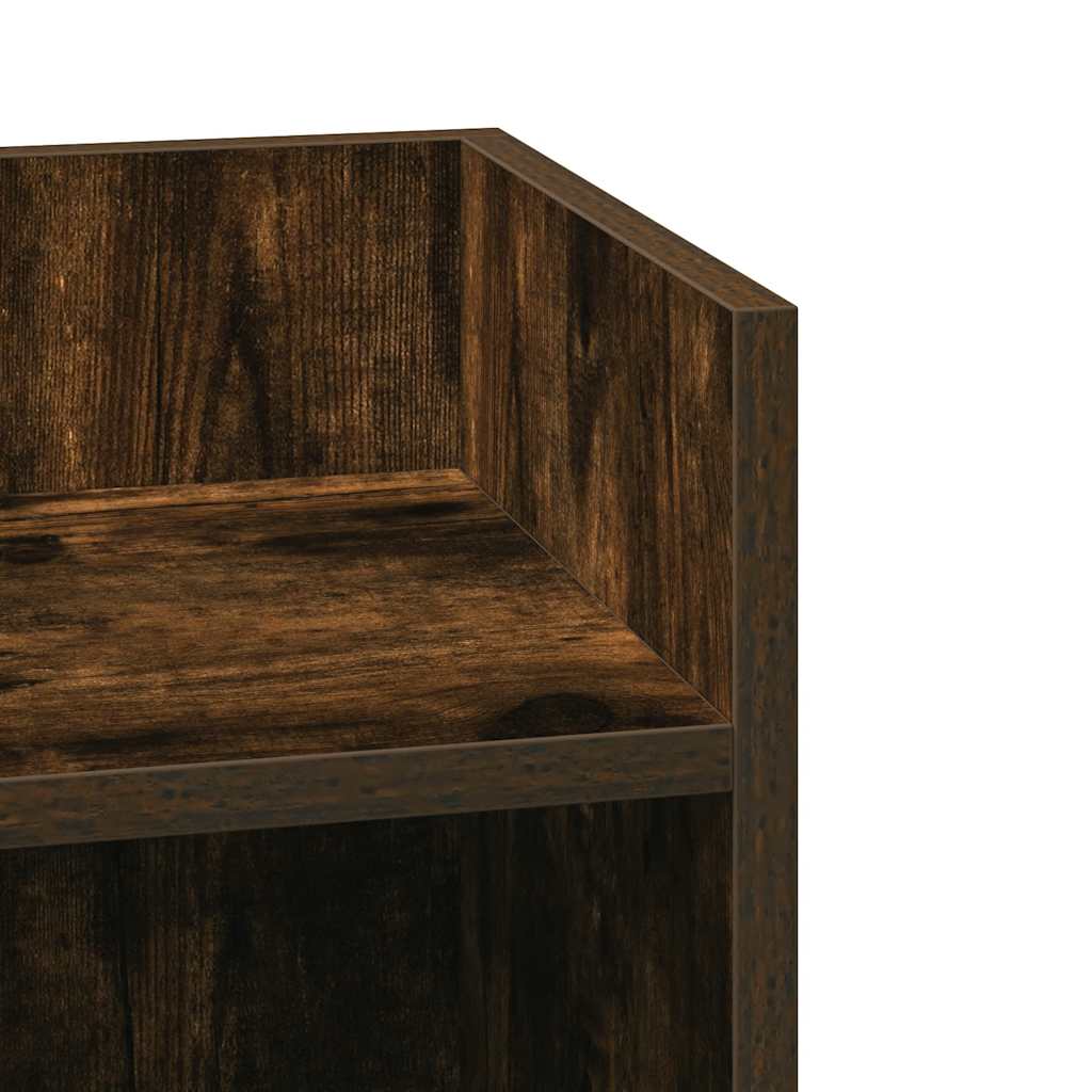 Table d'appoint avec étagère chêne fumé 25,5x27x60 cm - XIOS
