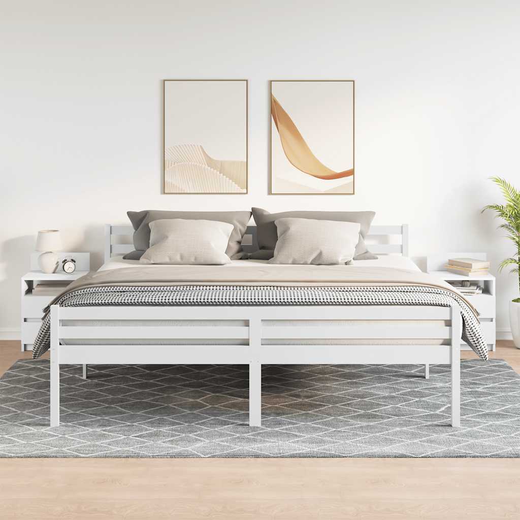 Tables de chevet 2 pcs avec 2 tiroirs blanc 40x33x60 cm - XIOS