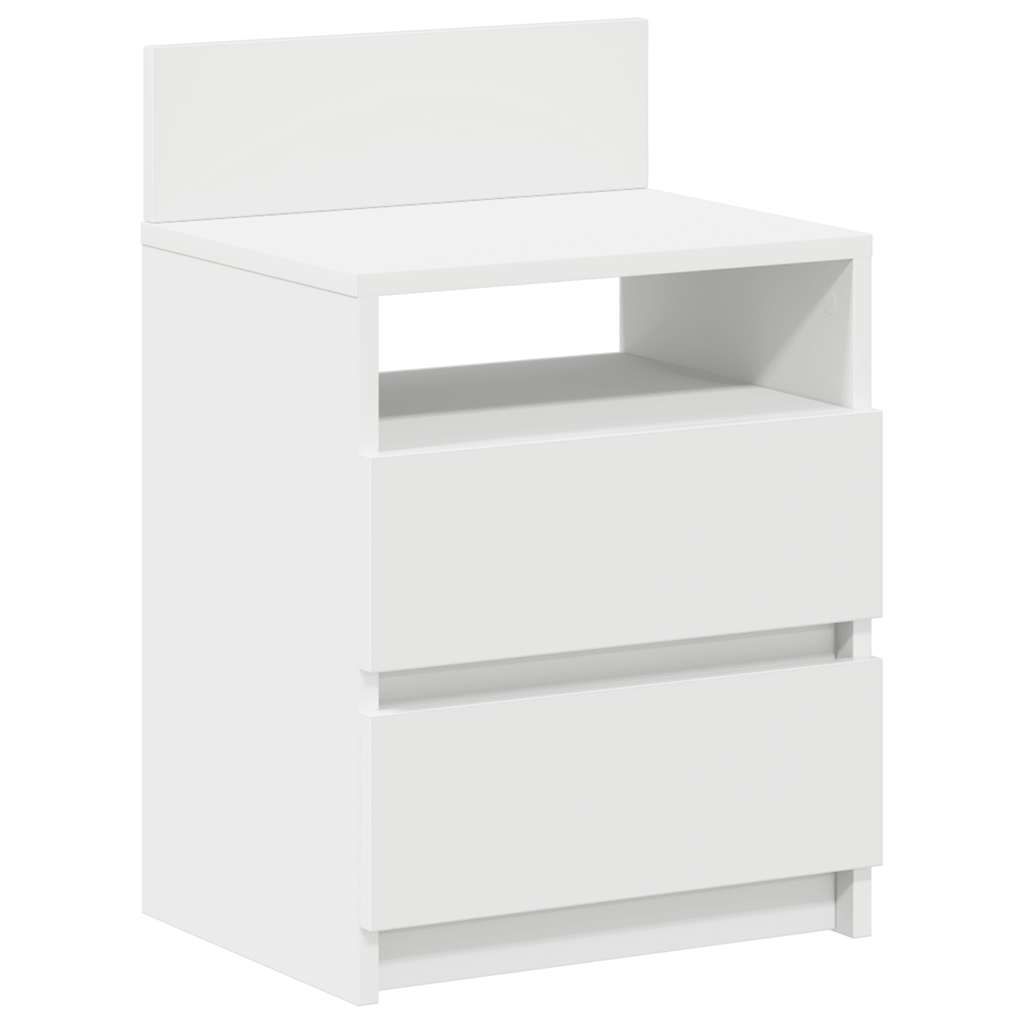 Tables de chevet 2 pcs avec 2 tiroirs blanc 40x33x60 cm - XIOS