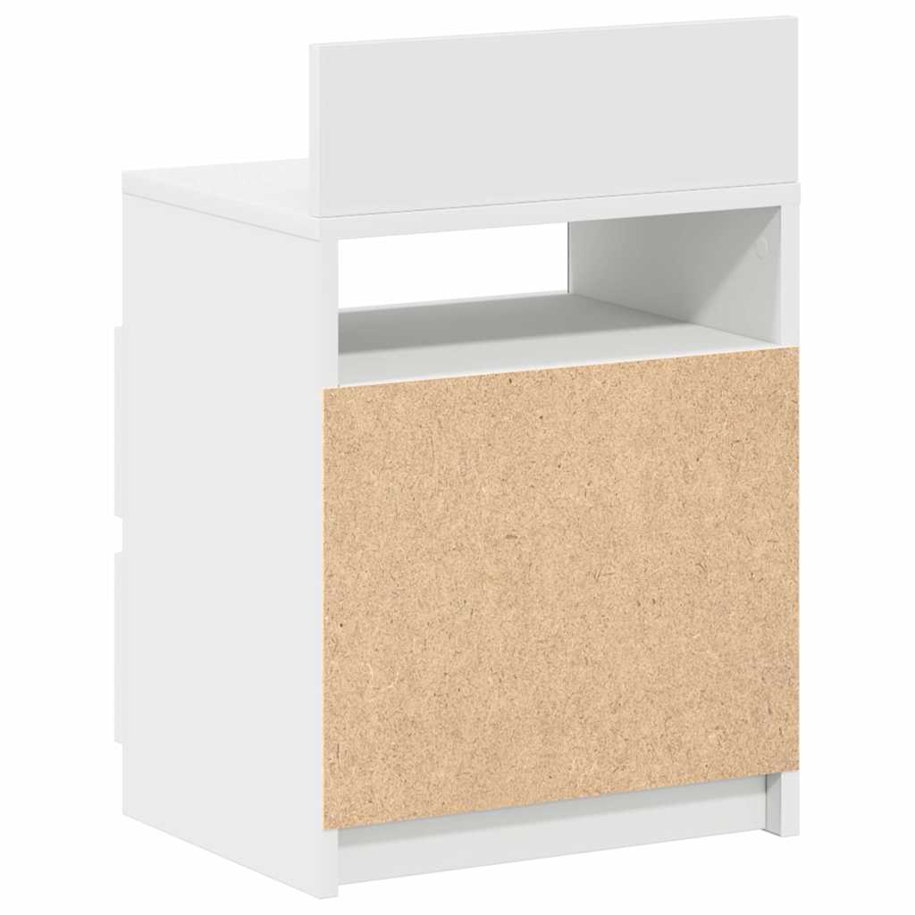 Tables de chevet 2 pcs avec 2 tiroirs blanc 40x33x60 cm - XIOS