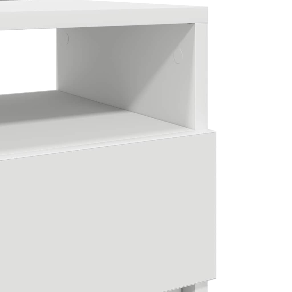 Tables de chevet 2 pcs avec 2 tiroirs blanc 40x33x60 cm - XIOS