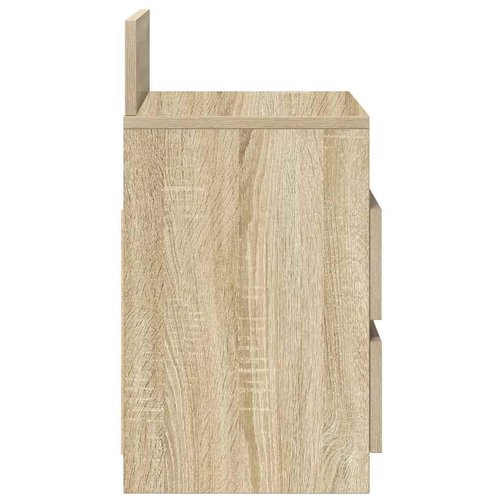 Tables de chevet 2 pcs avec 2 tiroirs Chêne Sonoma 40x33x60 cm - XIOS