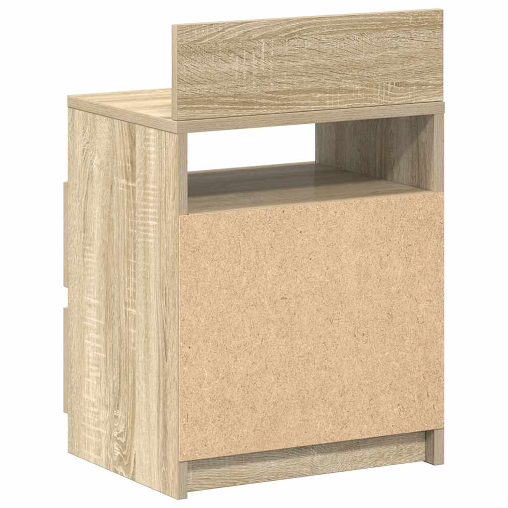 Tables de chevet 2 pcs avec 2 tiroirs Chêne Sonoma 40x33x60 cm - XIOS
