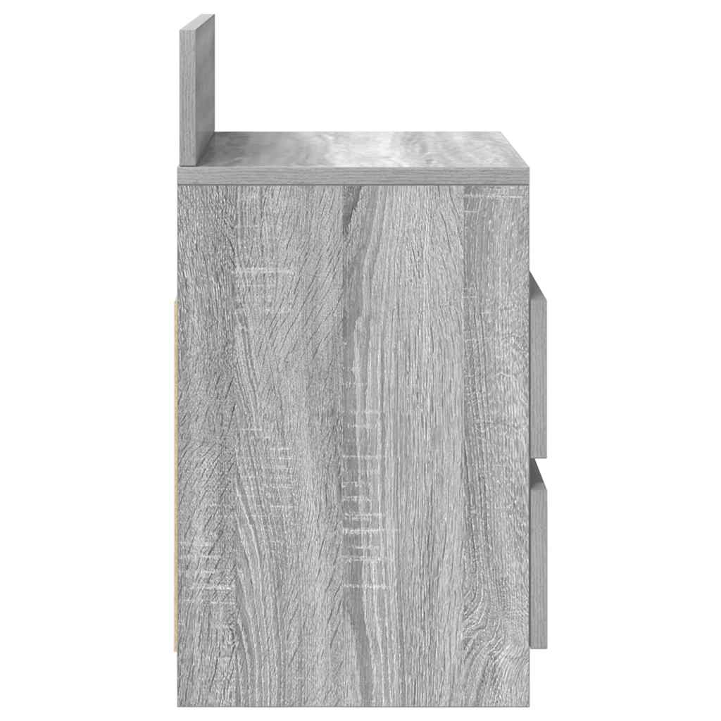 Tables de chevet 2 pcs avec 2 tiroirs Gris Sonoma 40x33x60 cm - XIOS