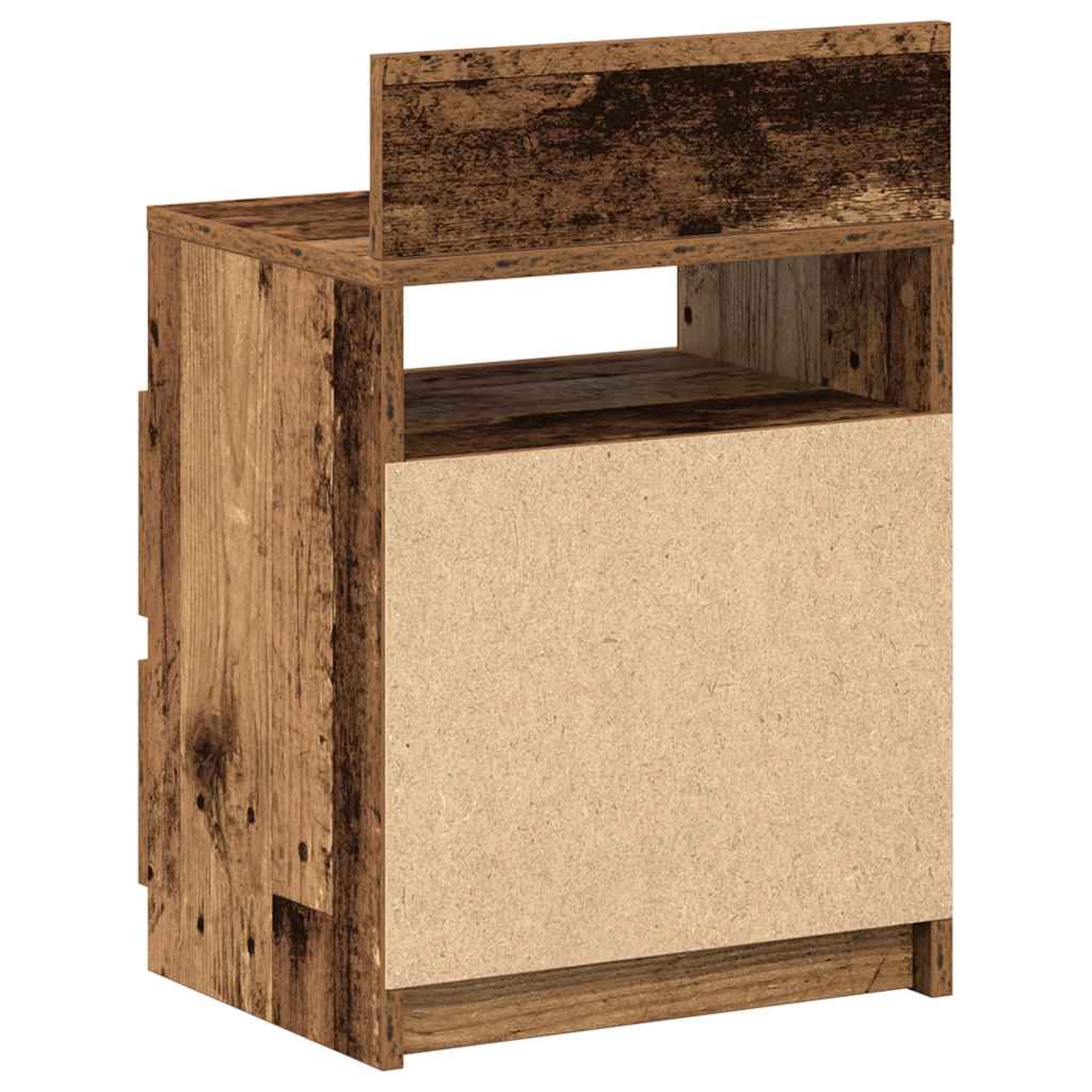 Tables de chevet 2 pcs avec 2 tiroirs vieux bois 40x33x60 cm - XIOS