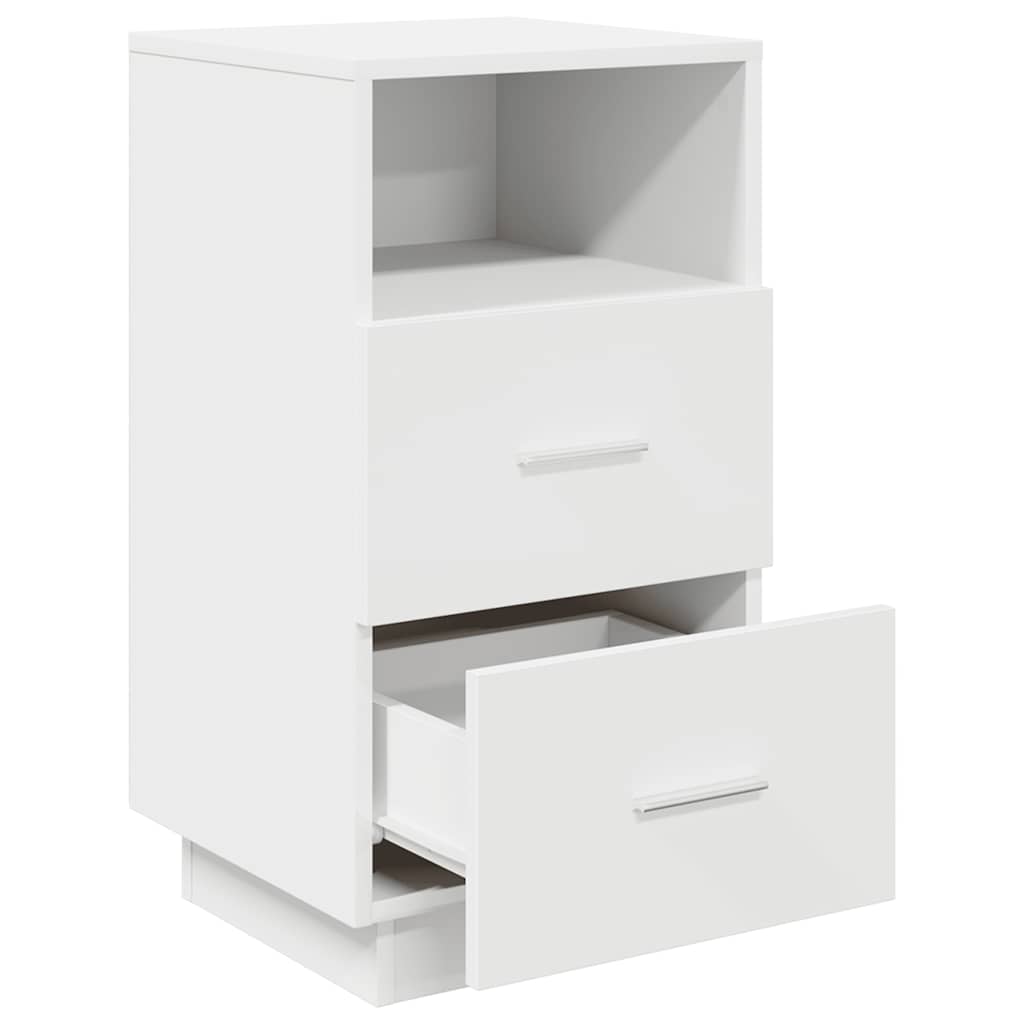 Tables de chevet 2 pcs avec 2 tiroirs blanc 36x36x68 cm - XIOS