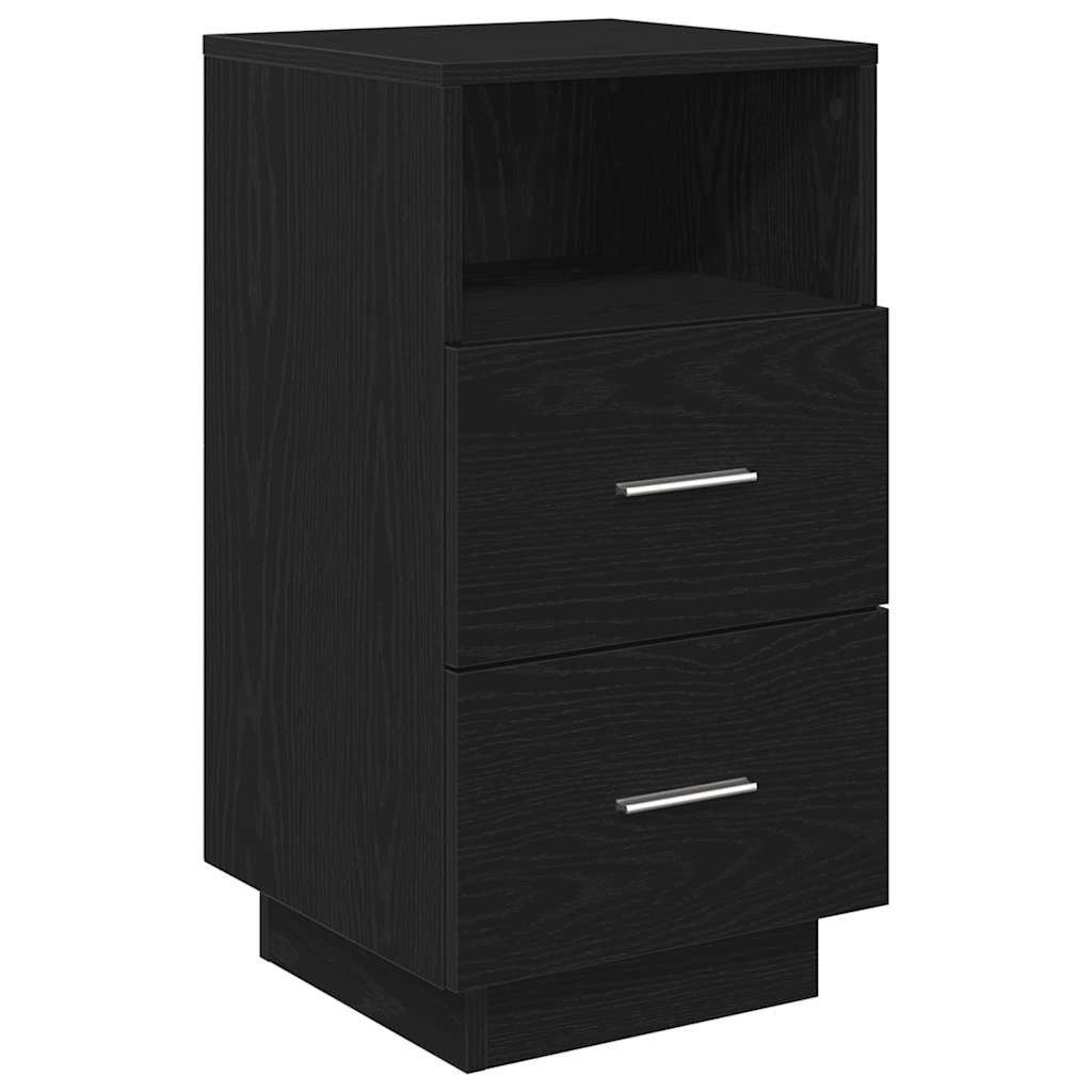 Tables de chevet 2 pcs avec 2 tiroirs noir 36x36x68 cm - XIOS