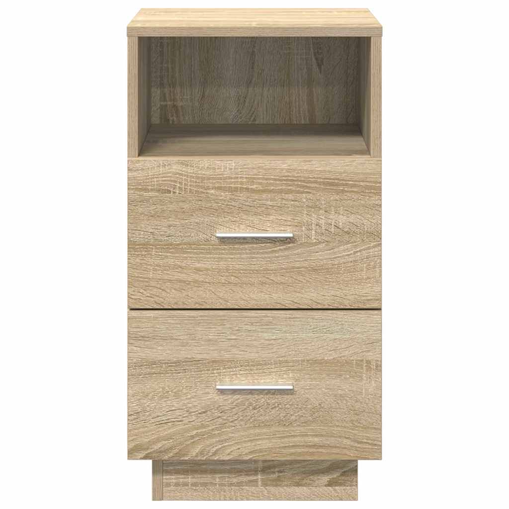 Tables de chevet 2 pcs avec 2 tiroirs chêne sonoma 36x36x68 cm - XIOS