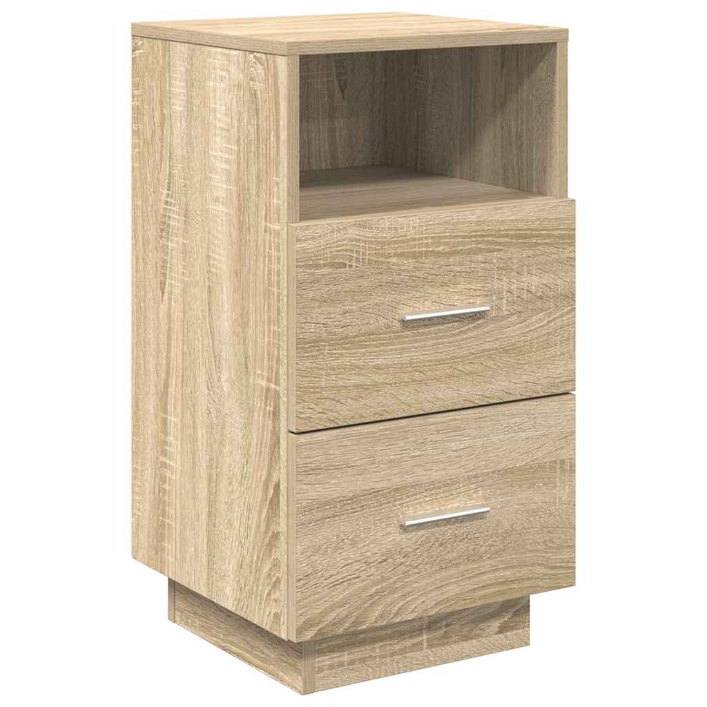 Tables de chevet 2 pcs avec 2 tiroirs chêne sonoma 36x36x68 cm - XIOS