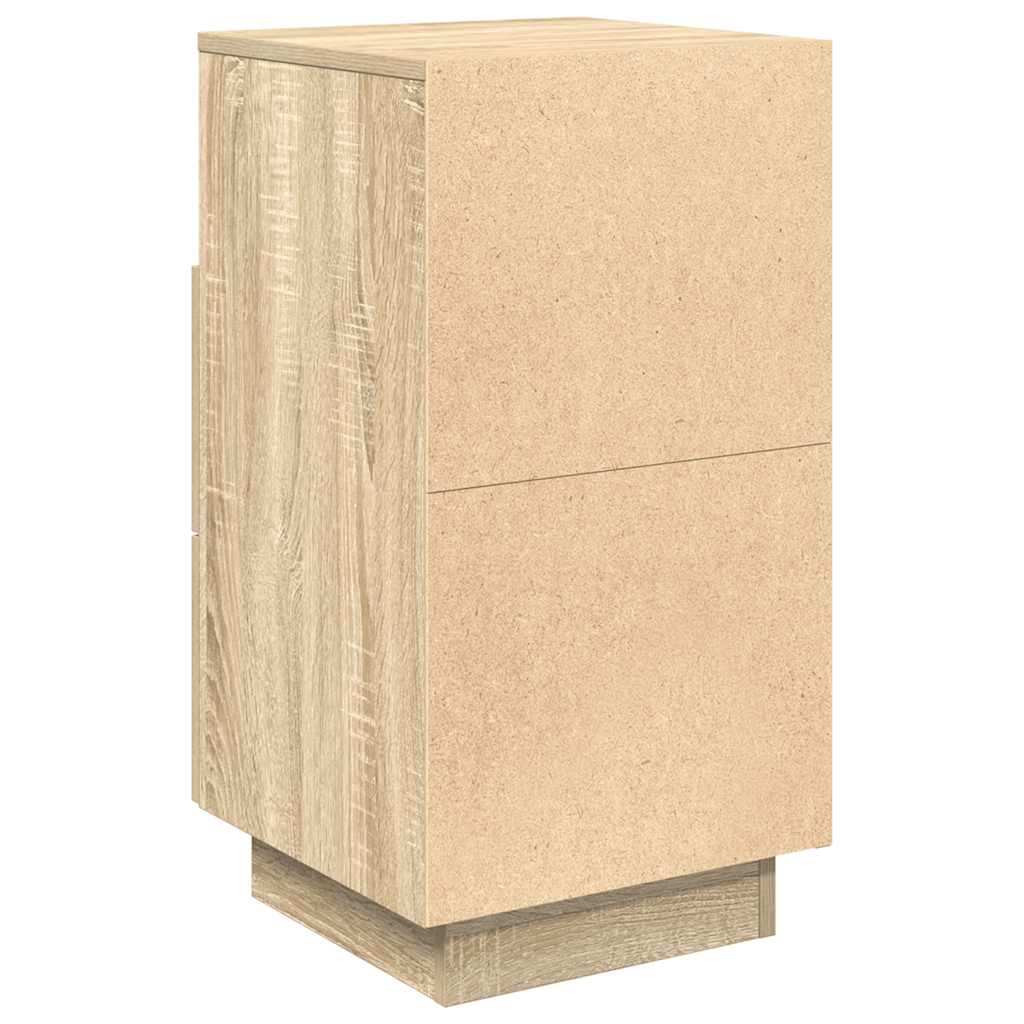 Tables de chevet 2 pcs avec 2 tiroirs chêne sonoma 36x36x68 cm - XIOS