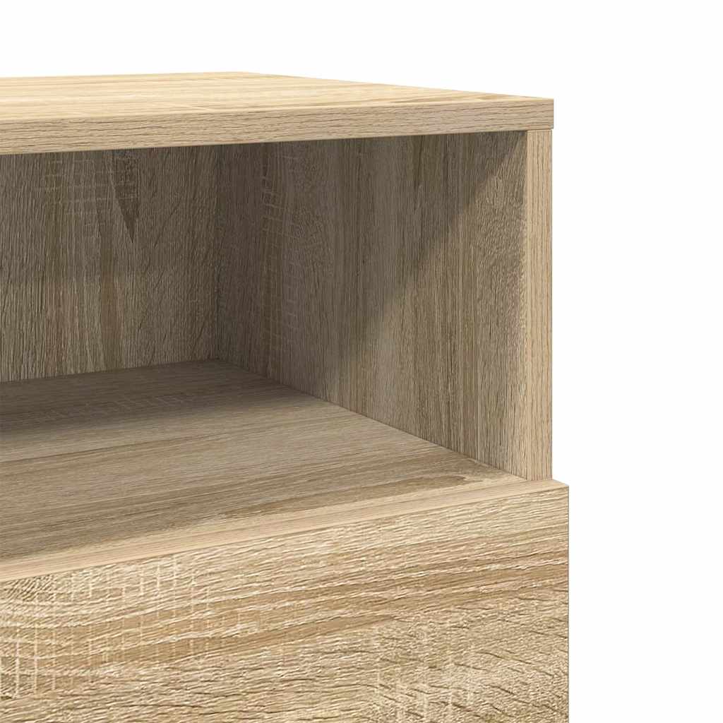 Tables de chevet 2 pcs avec 2 tiroirs chêne sonoma 36x36x68 cm - XIOS