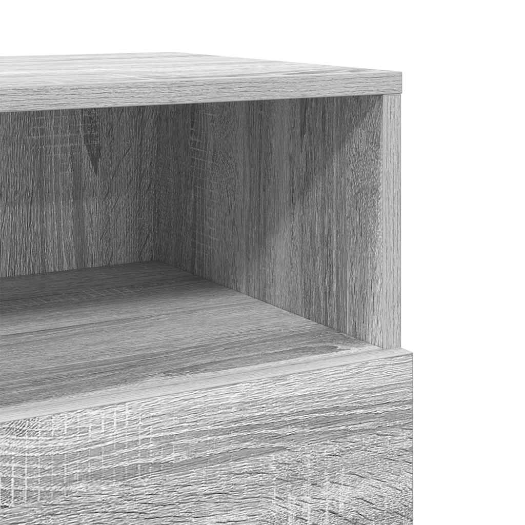 Tables de chevet 2 pcs avec 2 tiroirs sonoma gris 36x36x68 cm - XIOS