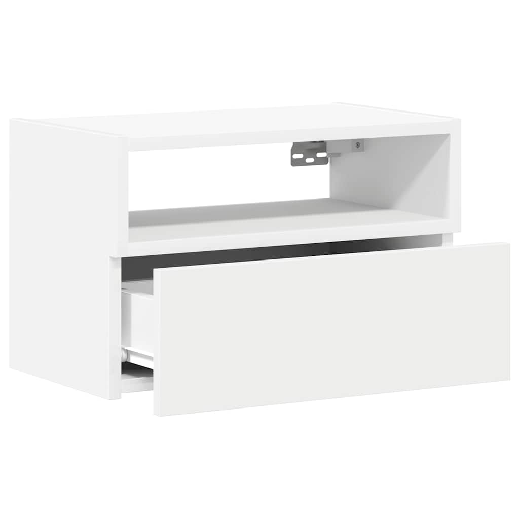 Tables de chevet murales 2 pcs blanc 45x26x28,5 cm - XIOS