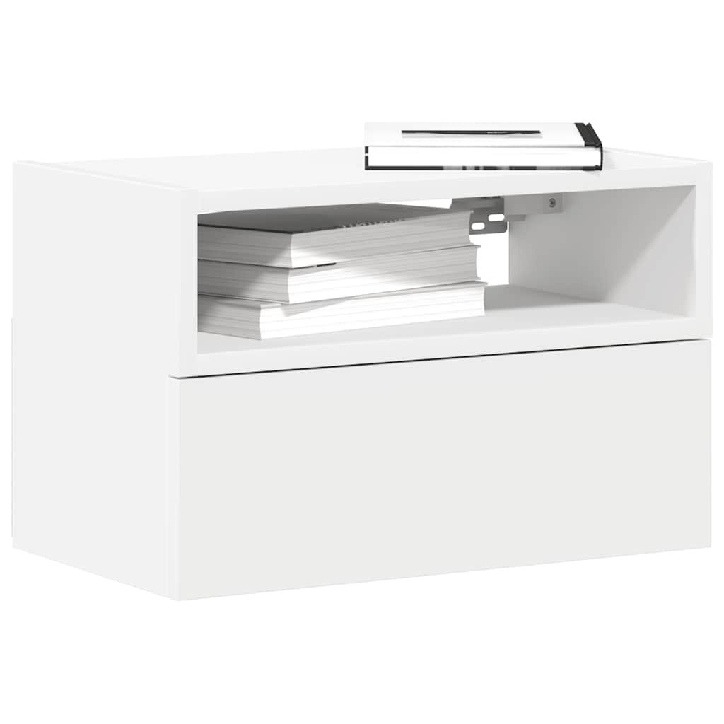 Tables de chevet murales 2 pcs blanc 45x26x28,5 cm - XIOS