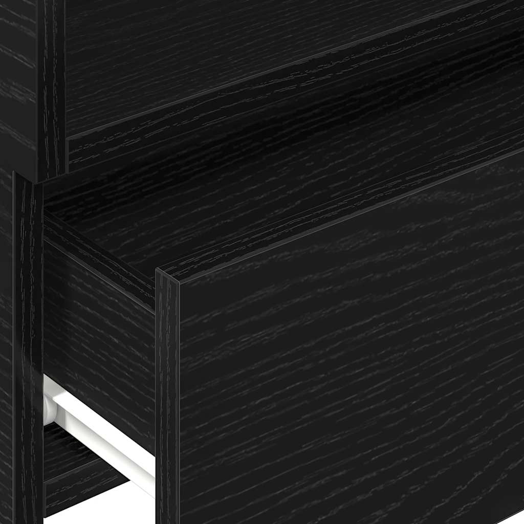 Tables de chevet murales 2 pcs noir 45x26x28,5 cm - XIOS