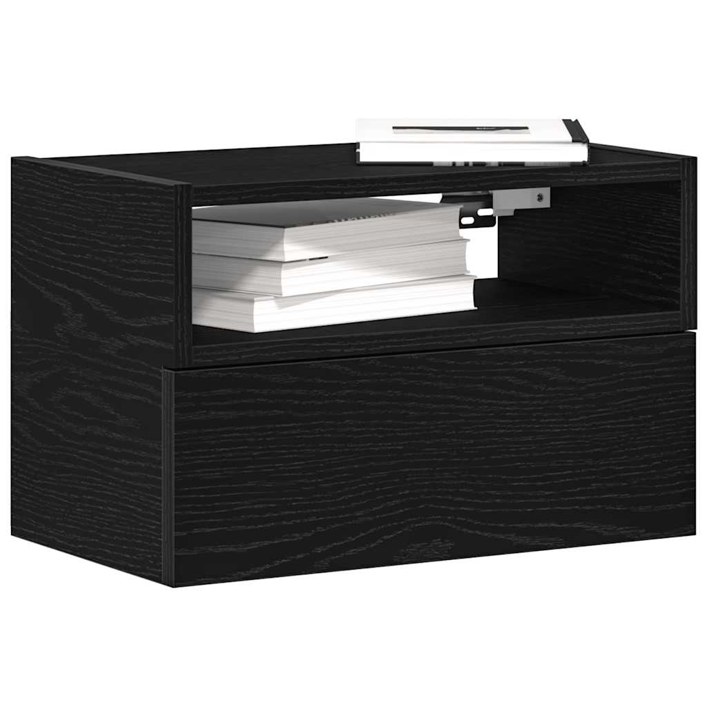 Tables de chevet murales 2 pcs noir 45x26x28,5 cm - XIOS