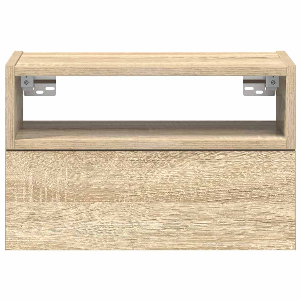 Tables de chevet murales 2 pcs chêne sonoma 45x26x28,5 cm - XIOS