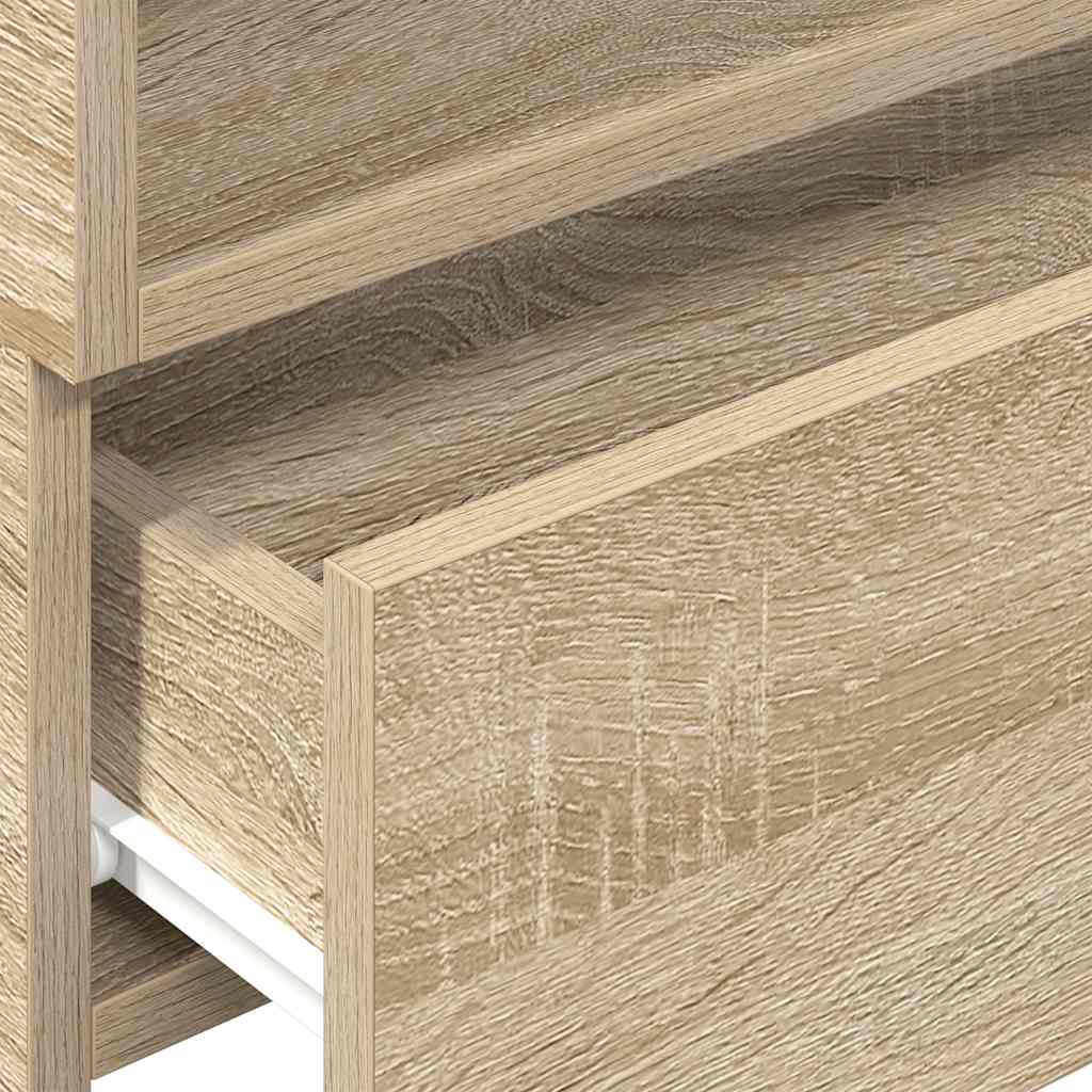 Tables de chevet murales 2 pcs chêne sonoma 45x26x28,5 cm - XIOS