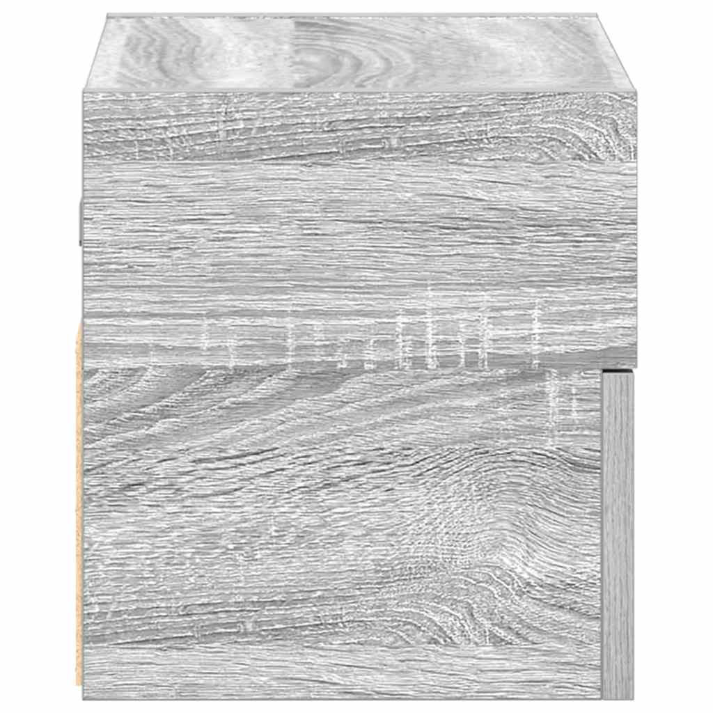 Tables de chevet murales 2 pcs sonoma gris 45x26x28,5 cm - XIOS
