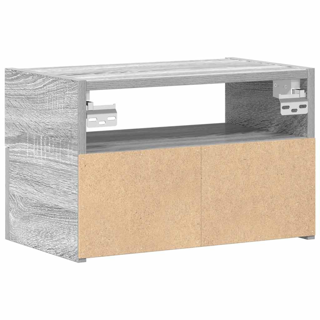 Tables de chevet murales 2 pcs sonoma gris 45x26x28,5 cm - XIOS