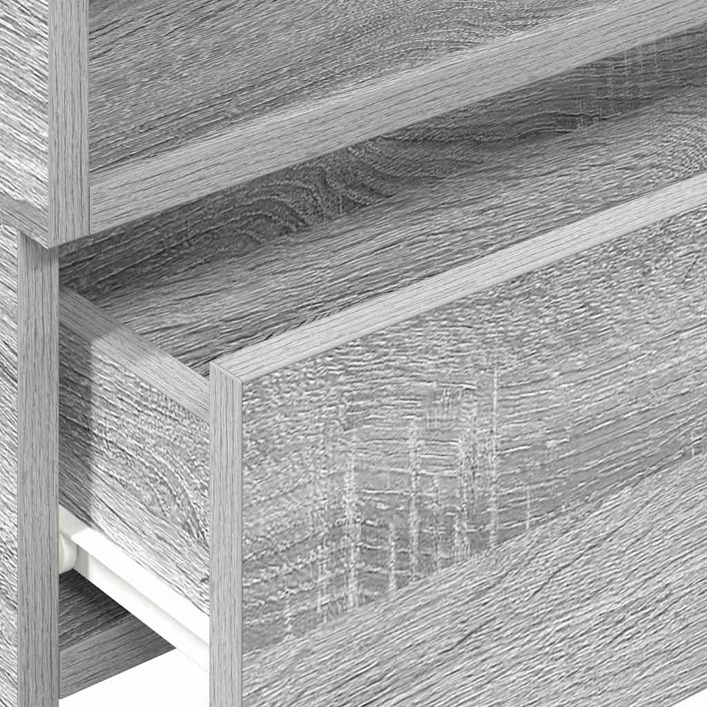 Tables de chevet murales 2 pcs sonoma gris 45x26x28,5 cm - XIOS