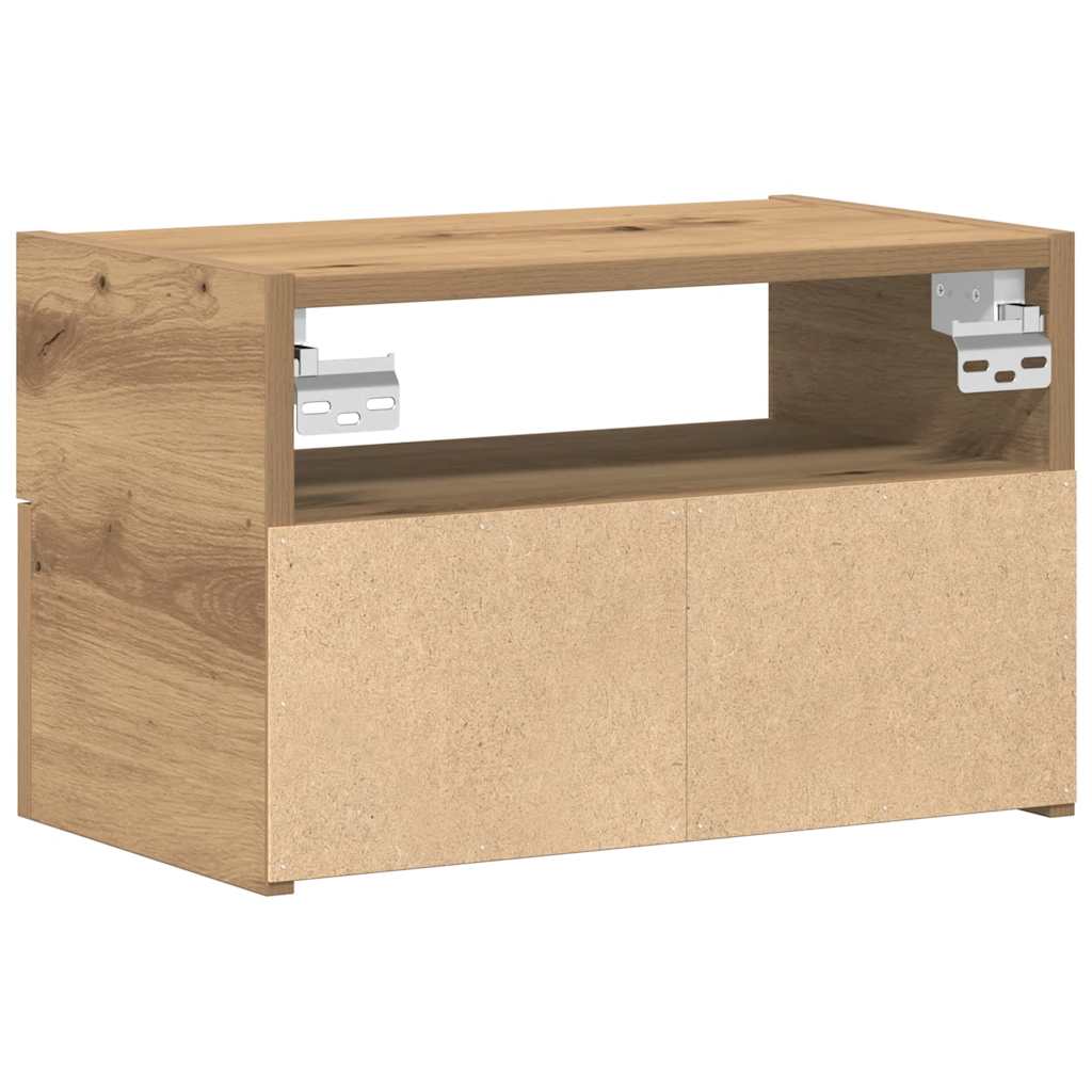 Tables de chevet murales 2 pcs chêne artisanal 45x26x28,5 cm - XIOS