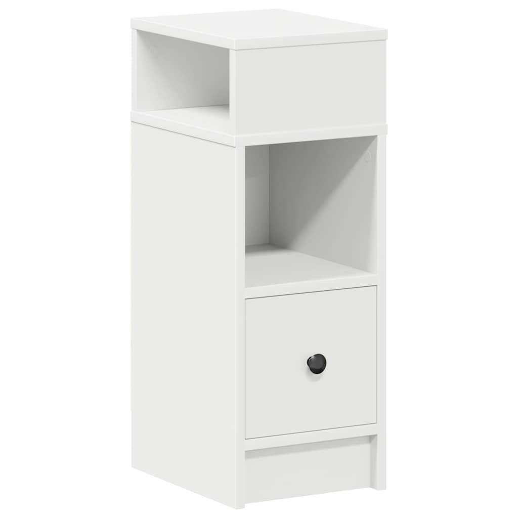 Table de chevet avec tiroir blanc 25x31x66 cm - XIOS