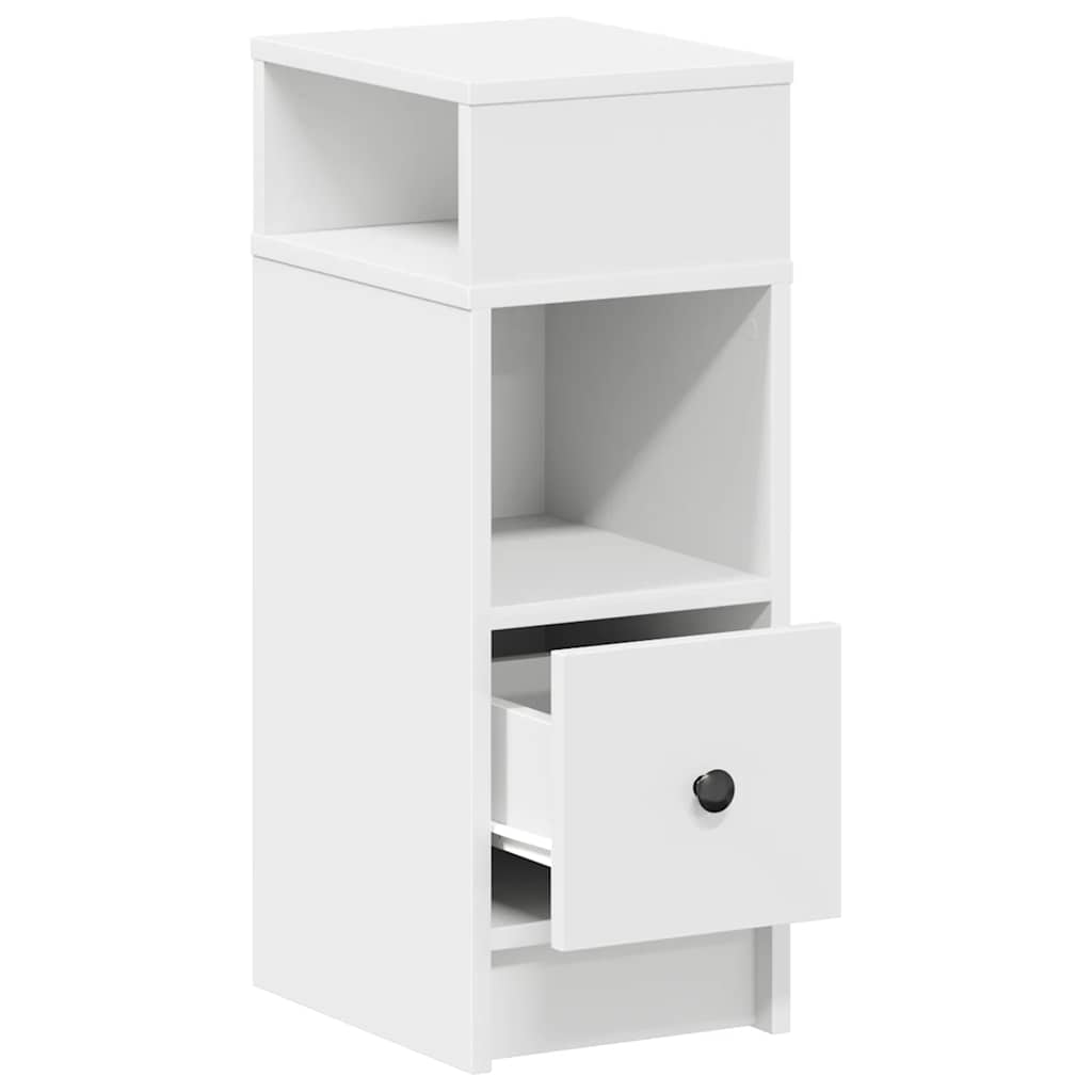 Table de chevet avec tiroir blanc 25x31x66 cm - XIOS