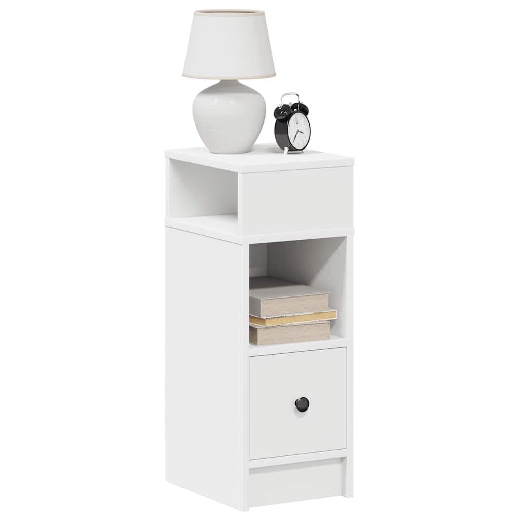 Tables de chevet 2 pcs avec tiroir blanc 25x31x66 cm - XIOS