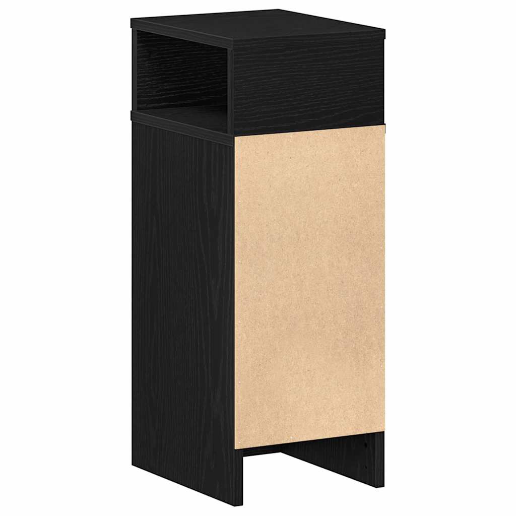 Tables de chevet 2 pcs avec tiroir noir 25x31x66 cm - XIOS