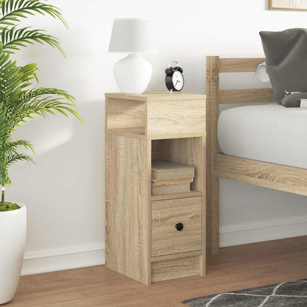 Table de chevet avec tiroir chêne sonoma 25x31x66 cm - XIOS