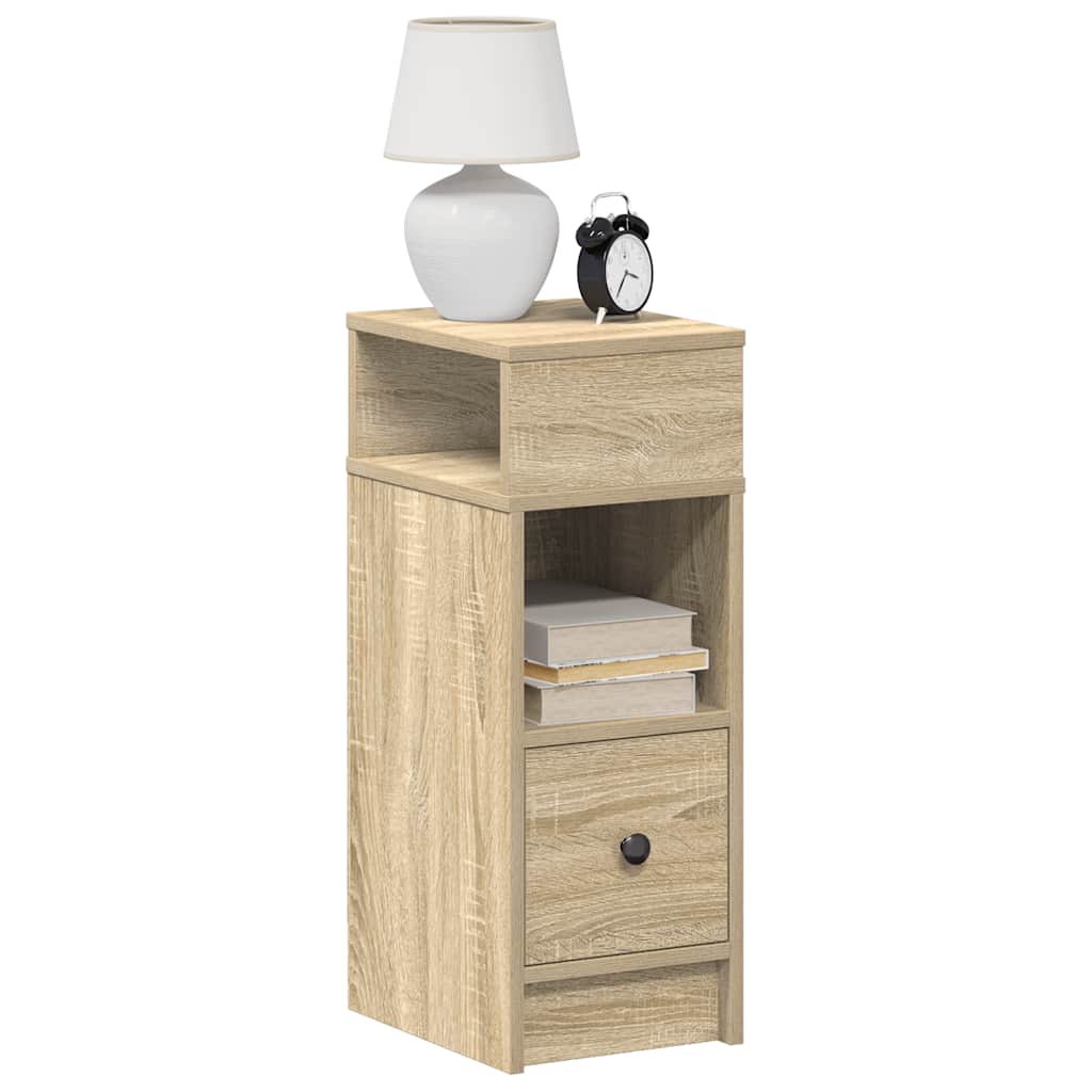 Table de chevet avec tiroir chêne sonoma 25x31x66 cm - XIOS