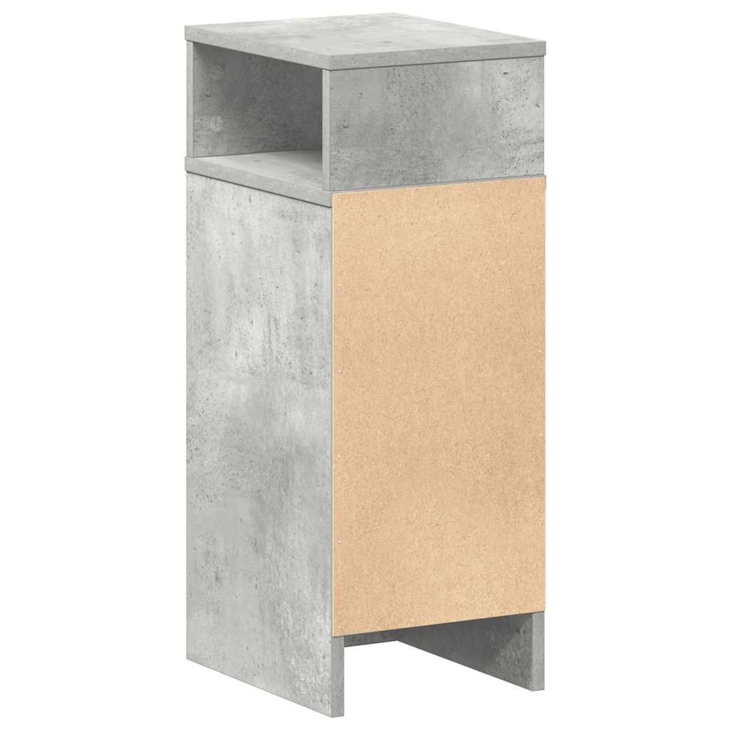 Tables de chevet 2 pcs avec tiroir gris béton 25x31x66 cm - XIOS