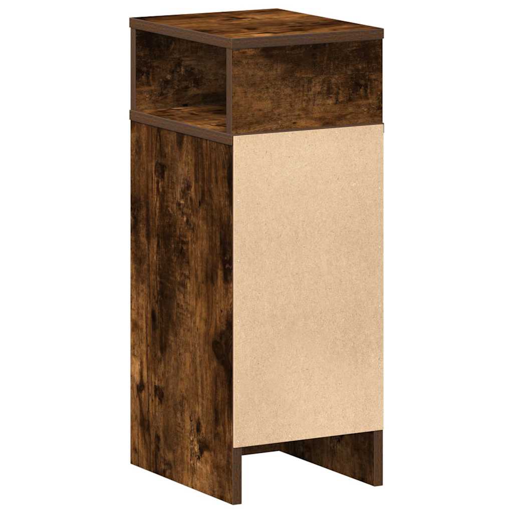 Tables de chevet 2 pcs avec tiroir chêne fumé 25x31x66 cm - XIOS