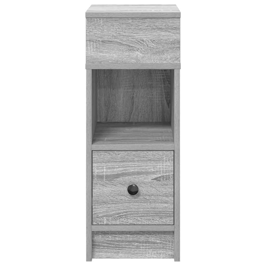 Tables de chevet 2 pcs avec tiroir Gris Sonoma 25x31x66 cm - XIOS