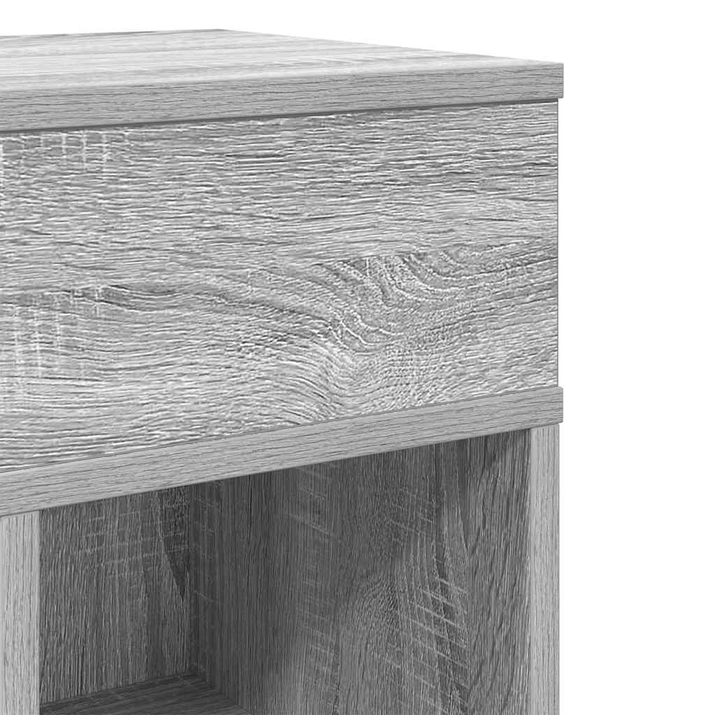 Tables de chevet 2 pcs avec tiroir Gris Sonoma 25x31x66 cm - XIOS